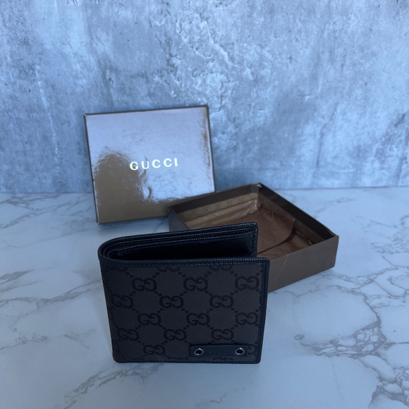 Gucci Wallet - GG Canvas Black Pattern - NEW in box - Picture 1 of 9